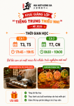 KHAI GIẢNG LỚP TIẾNG TRUNG THIẾU NHI